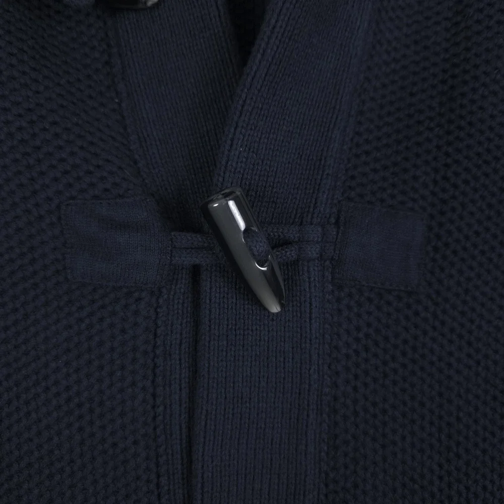 Banana Republic Toggle Button Cardigan Mens Large True Navy Shawl Collar Sweater
